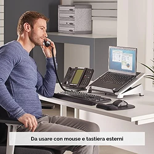 Fellowes | Office Suites Nešiojamas kompiuteris Stand | Juodas/Sidabrinis