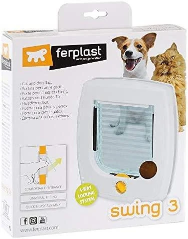 Gyvūnų Durys - Ferplast Swing 3, Juoda