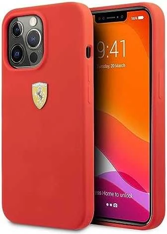 Ferrari FESSIHCP13SBK Apple iPhone 13 mini 5,4″ juodos spalvos kietas dėklas Silicone