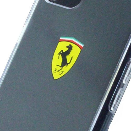 Ferrari kietas dėklas FEHCP7BK Apple iPhone 7/8/SE2020 / SE 2022 juodos spalvos/skaidrus Racing Shield