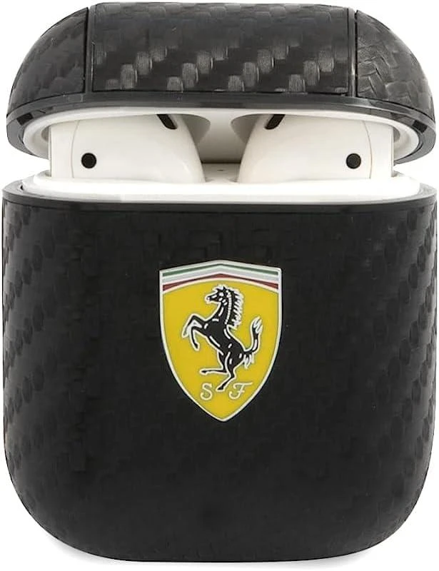 Ferrari FESA3CABK AirPods 3 dėklas juodos spalvos On Track PU Carbon