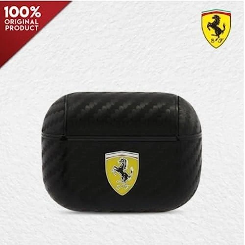 Ferrari FESA3CABK AirPods 3 dėklas juodos spalvos On Track PU Carbon