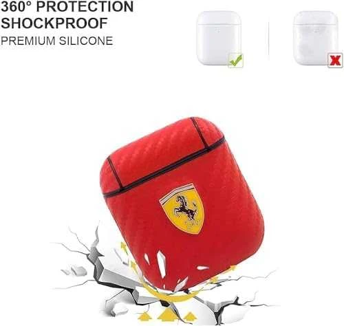 Ferrari FESA3CARE AirPods 3 dėklas red On Track PU Carbon