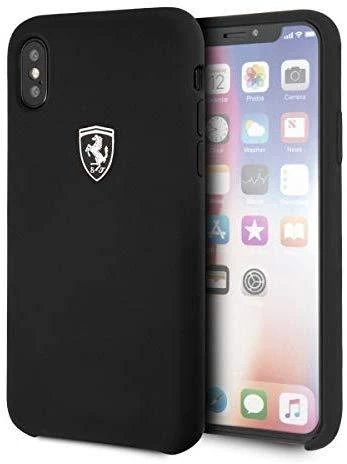 Ferrari kietas dėklas FEOSIHCI65BK Apple iPhone Xs Max juodos spalvos Silicone Off track