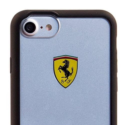 Ferrari kietas dėklas FEHCRFP7BK Apple iPhone 7/8/SE 2020 / SE 2022 skaidrus/juodos spalvos