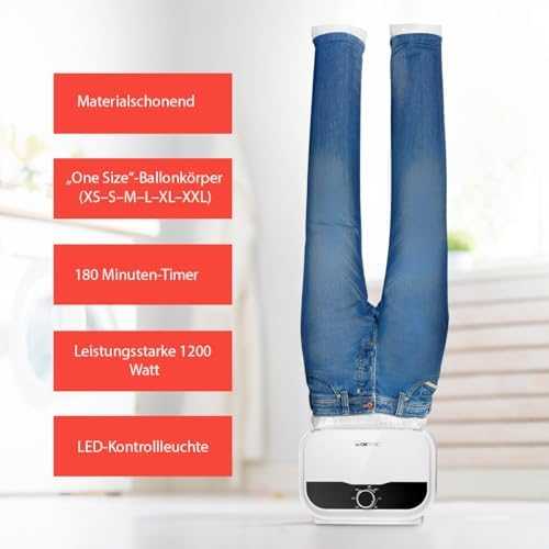 CLATRONIC HBB 3734 Upright garment garintuvas 1200 W Baltas