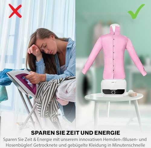 CLATRONIC HBB 3734 Upright garment garintuvas 1200 W Baltas