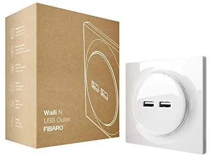 USB šakotuvas – „Fibaro Walli N“ 2 USB šakotuvai