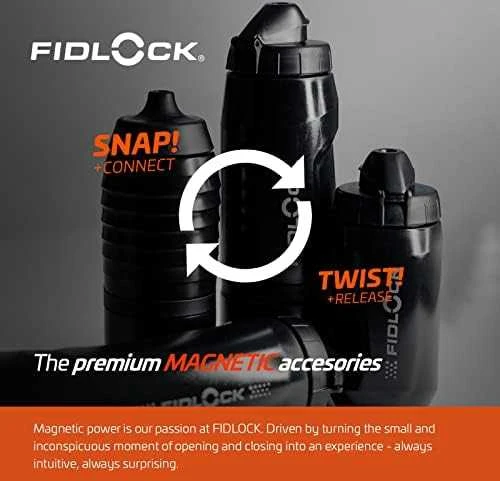 Gertuvė su laikikliu Fidlock Twist bottle 590 juoda