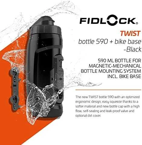 Gertuvė su laikikliu Fidlock Twist bottle 590 juoda