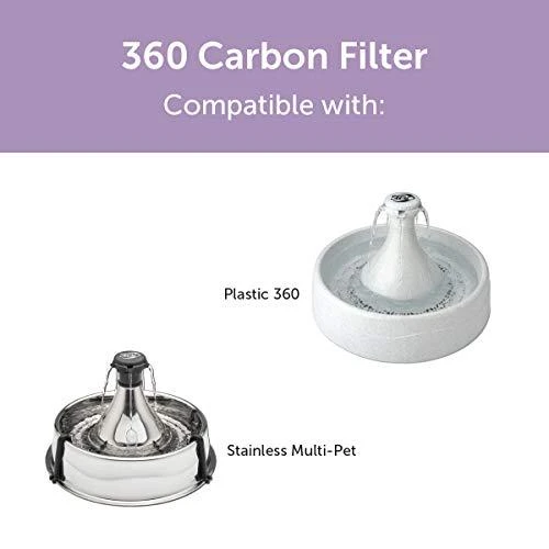 Petsafe Drinkwell 360 Pet Fountain Pakaitinis anglies filtras Cilindrinis anglies filtras 360 girdykloms-fontanėliams 3vnt