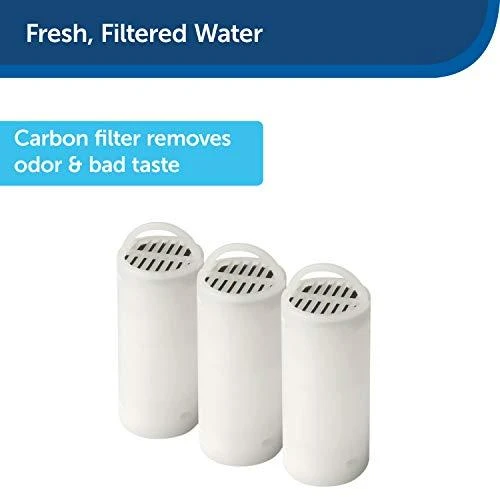 Petsafe Drinkwell 360 Pet Fountain Pakaitinis anglies filtras Cilindrinis anglies filtras 360 girdykloms-fontanėliams 3vnt