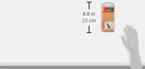 Stabilo Fineliner POINT 0,4 mm 10 spalvų dėžutėje