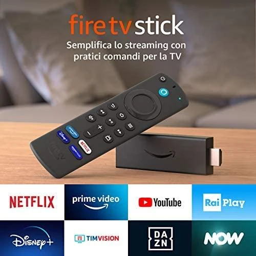 Vaizdo grotuvas „Amazon Fire TV Stick Alexa 2021“.