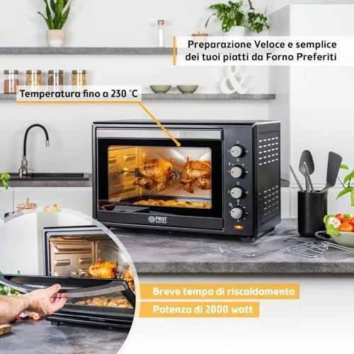 Elektrinė krosnelė First Austria Konvekcinė orkaitė First FA-5047 60L (2000W)