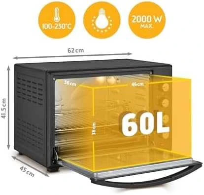Elektrinė krosnelė First Austria Konvekcinė orkaitė First FA-5047 60L (2000W)