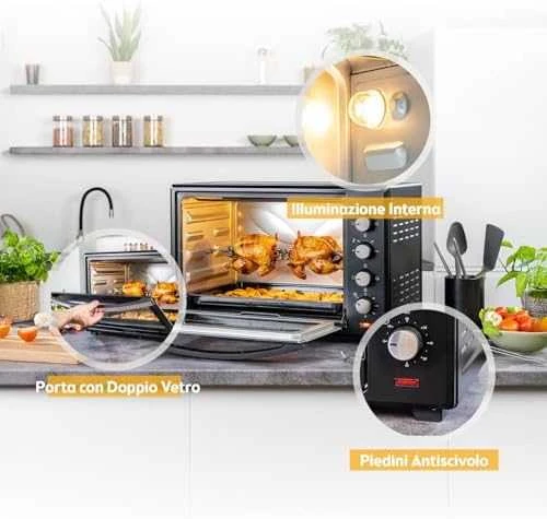 Elektrinė krosnelė First Austria Konvekcinė orkaitė First FA-5047 60L (2000W)