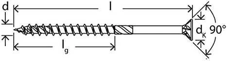 Medvaržtis Fischer TORX; 6,0x120 mm; 100 vnt.