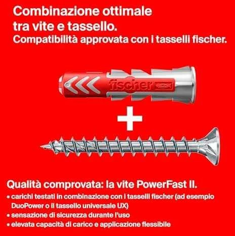 Medvaržtis Fischer TORX; 5,0x90 mm; 100 vnt.