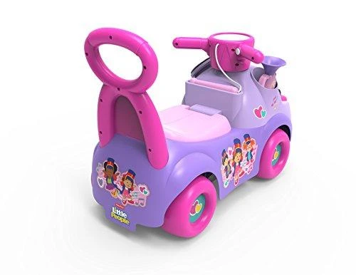 Jeździk Fisher Price muzikinis paradas violetinis važiuojamasis žaislas