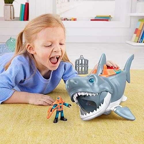Fisher Price Mattel Imaginext Mega mechaninė ryklio ataka, judanti burna ZA5438