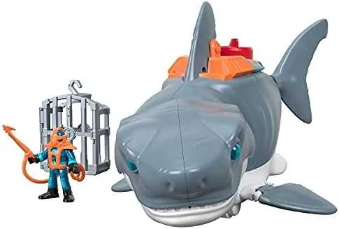 Fisher Price Mattel Imaginext Mega mechaninė ryklio ataka, judanti burna ZA5438