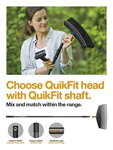 Fiskars QuikFit Vidutinio dydžio,grafito spalvos kotas 1000664