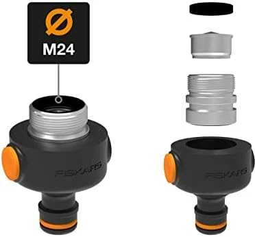 „Fiskars CF“ vidaus čiaupas „QuickConnector M22x1 M24x1“.