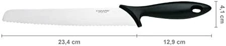 Fiskars "Essential" penkių peilių rinkinys su dėklu