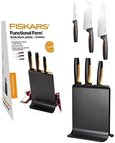 Fiskars FF 3-ių peilių rinkinys plastikiniame dėkle
