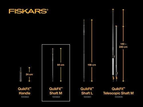 Fiskars QuikFit Vidutinio dydžio,grafito spalvos kotas 1000664