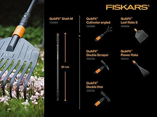 Fiskars QuikFit Vidutinio dydžio,grafito spalvos kotas 1000664