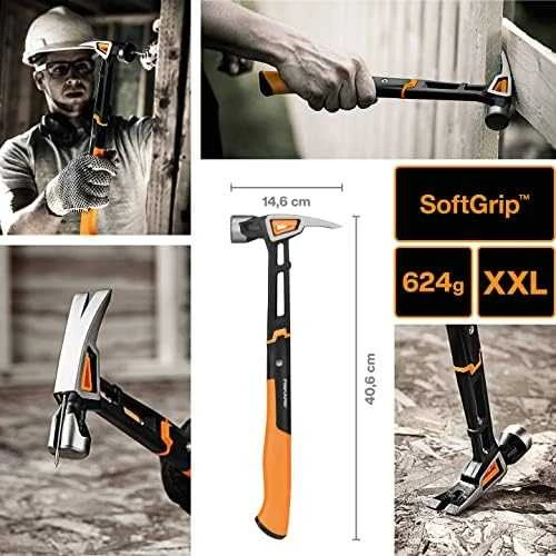 Fiskars Plaktukas universalus su viniatraukiu XXL 22oz/16"