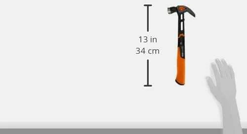 Fiskars IsoCore Universalus plaktukas, lenkta galva L, 20oz