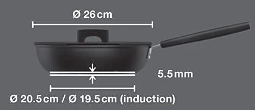 Fiskars HF keptuvė- troškintuvas, 26 cm/2,8L