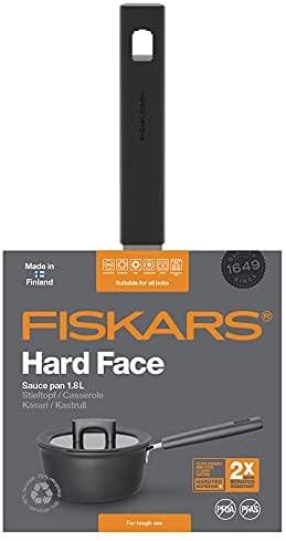 Fiskars Hard Face keptuvė padažams 1,8 L / 18 cm su dangčiu, 1052226