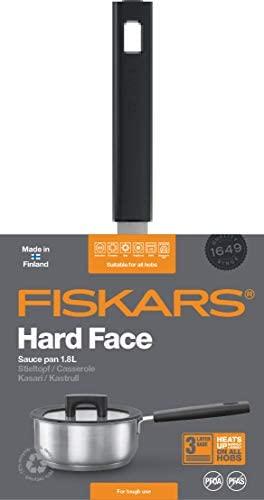 Fiskars Hard Face Nerūdijančio plieno keptuvė troškinimui 1,8 L / 18 cm