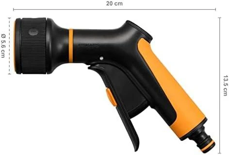 Fiskars „Comfort“ 3 funkcijų laistymo pistoletas su valdymu priekyje