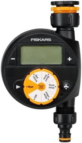 Fiskars Laistymo laikmatis su vienu išėjimu (2xAA baterijos neįeina)