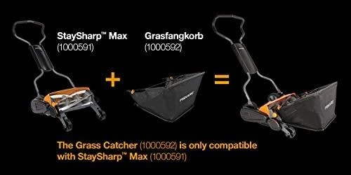 Fiskars Mechaninė vejapjovė be žolės rinktuvo StaySharp Max (1000591) 46cm