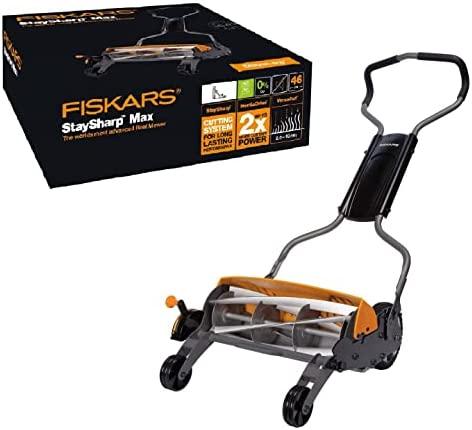 Fiskars Mechaninė vejapjovė be žolės rinktuvo StaySharp Max