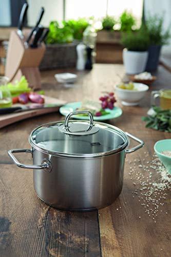 Nerūdijančio plieno puodas su stikliniu dangteliu FISSLER Viseo 2,1 l K2