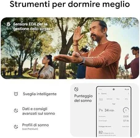 Išmanioji apyrankė Fitbit Charge 6, Sidabro spalvos korpusas su kreminės spalvos apyranke