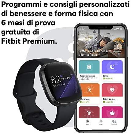 Išmanusis laikrodis Fitbit Sense, Juodas