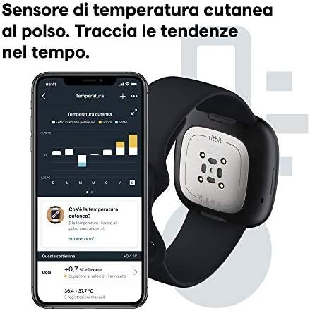 Išmanusis laikrodis Fitbit Sense, Juodas