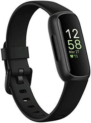 Išmanioji apyrankė Fitbit Inspire 3, Juodos spalvos korpusas su alyvinės spalvos dirželiu