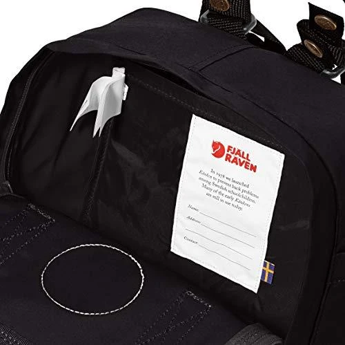 Carruzzo Fjällräven Kånken Mini Juodas vaikams miesto mokyklos kuprinė juoda (F23561-550)