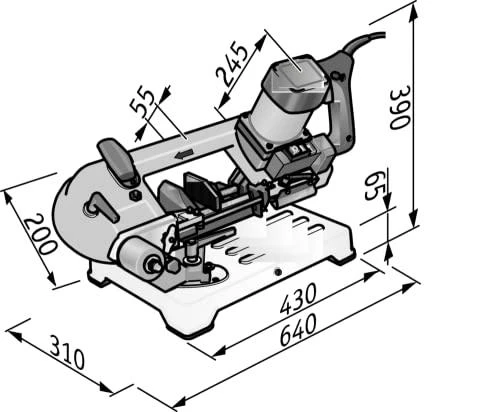 Juostinis metalo pjūklas FLEX SBG 4910