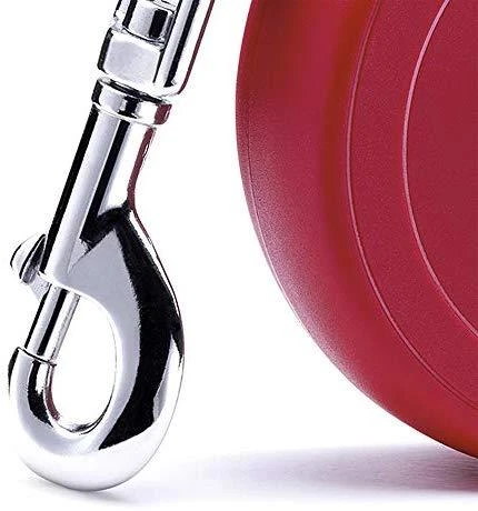 Flexi New Classic L pavadėlis šunims iki 50kg juostinis 5m raudonos spalvos