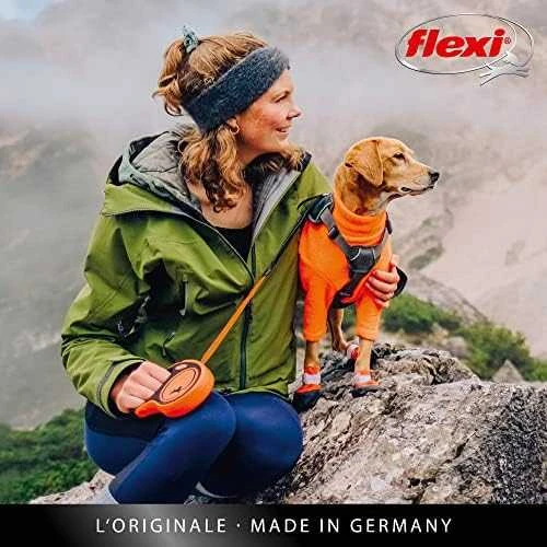 Trixie Flexi Xtreme šunų pavadėlis, S, iki 20 kg, 5 m, oranžinis